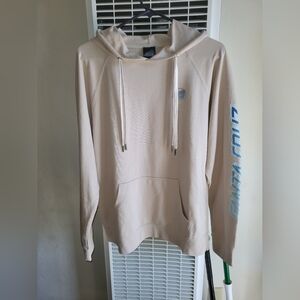 Santa Cruz Skateboards Unisex Beige Hoodie with Blue Accents